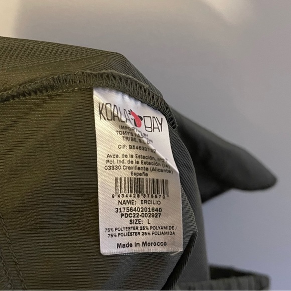 Koala Bay Flowy Olive Green Trousers - Picture 5 of 5